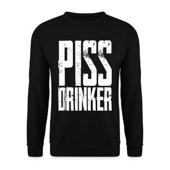 Piss Drinker 31 - Unisex Pullover - Schwarz - Vorne - Alina (178cm) & Michal (187cm)