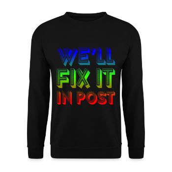 Nous allons le réparer dans Post 13 - Sweat-shirt Unisexe - noir - Devant - Alina (178cm) & Michal (187cm)