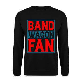 Bandwagon Fan 5 - Unisex Pullover - Schwarz - Vorne - Alina (178cm) & Michal (187cm)