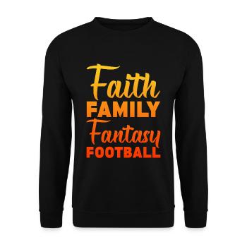 Faith Family Fantasy Football 2 - Unisex Sweatshirt - black - Front - Alina (178cm) & Michal (187cm)
