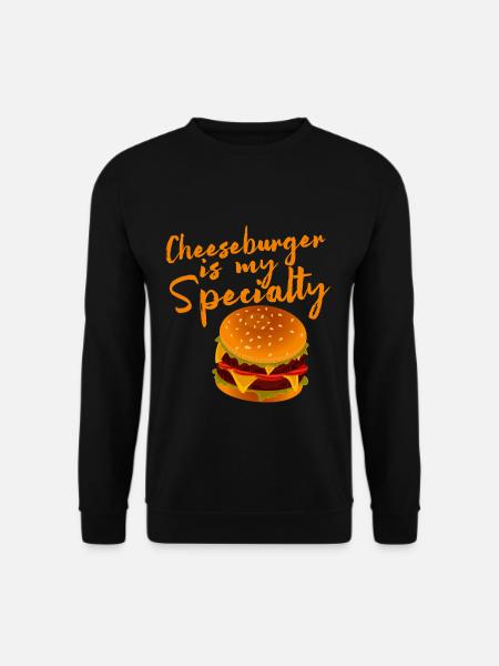 Cheeseburger Is My Specialty 4 - Unisex Sweatshirt - black