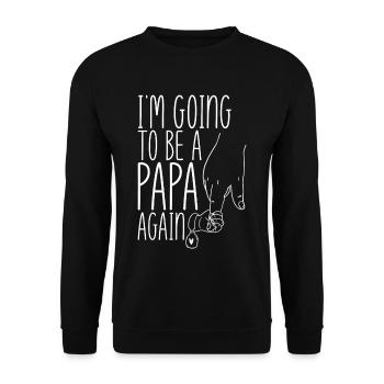Je vais redevenir papa 4 - Sweat-shirt Unisexe - noir - Devant - Alina (178cm) & Michal (187cm)