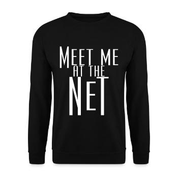 Rencontrez-moi sur le Net - Sweat-shirt Unisexe - noir - Devant - Alina (178cm) & Michal (187cm)