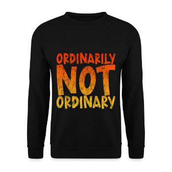 Ordinairement pas ordinaire 3 - Sweat-shirt Unisexe - noir - Devant - Alina (178cm) & Michal (187cm)