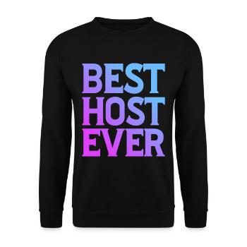 Meilleur hôte de tous les temps 8 - Sweat-shirt Unisexe - noir - Devant - Alina (178cm) & Michal (187cm)