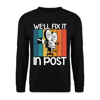 Nous allons le réparer dans Post 16 - Sweat-shirt Unisexe - noir - Devant - Alina (178cm) & Michal (187cm)