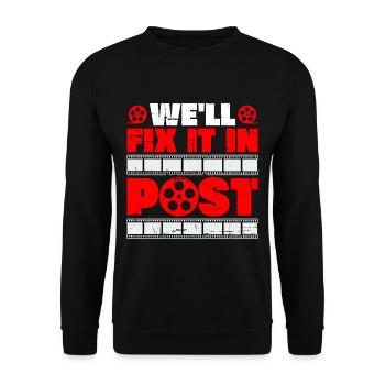 Nous allons le réparer dans Post 18 - Sweat-shirt Unisexe - noir - Devant - Alina (178cm) & Michal (187cm)