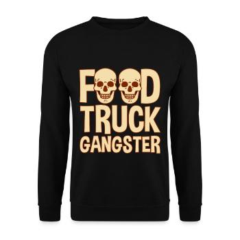 Food Truck Gangster 4 - Unisex Sweatshirt - black - Front - Alina (178cm) & Michal (187cm)