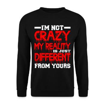 Ma réalité est juste différente de la vôtre 13 - Sweat-shirt Unisexe - noir - Devant - Alina (178cm) & Michal (187cm)