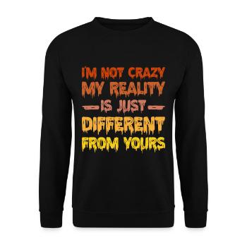 Ma réalité est juste différente de la vôtre 14 - Sweat-shirt Unisexe - noir - Devant - Alina (178cm) & Michal (187cm)