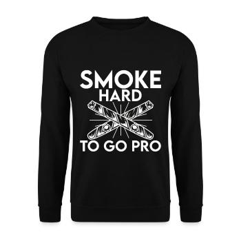 Smoke Hard To Go Pro 4 - Unisex Pullover - Schwarz - Vorne - Alina (178cm) & Michal (187cm)