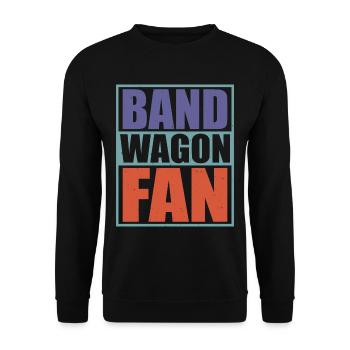 Bandwagon Fan 8 - Unisex Pullover - Schwarz - Vorne - Alina (178cm) & Michal (187cm)