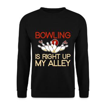 Bowling est juste dans mon allée 2 - Sweat-shirt Unisexe - noir - Devant - Alina (178cm) & Michal (187cm)