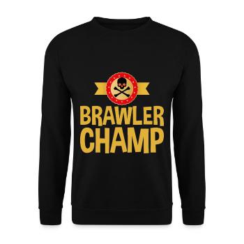 Brawler Champ 2 - Sweat-shirt Unisexe - noir - Devant - Alina (178cm) & Michal (187cm)