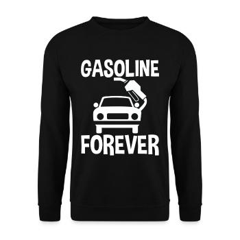 Gasoline Forever 2 - Unisex Sweatshirt - black - Front - Alina (178cm) & Michal (187cm)