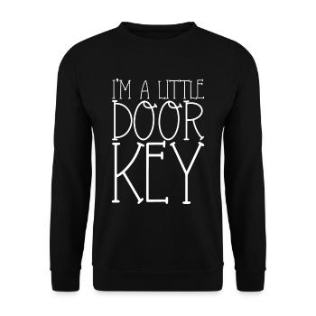 I'm A Little Door Key - Unisex Sweatshirt - black - Front - Alina (178cm) & Michal (187cm)
