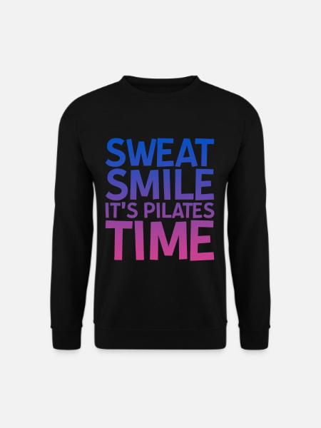 Sweat Smile It's Pilates Time - Unisex Sweatshirt - black