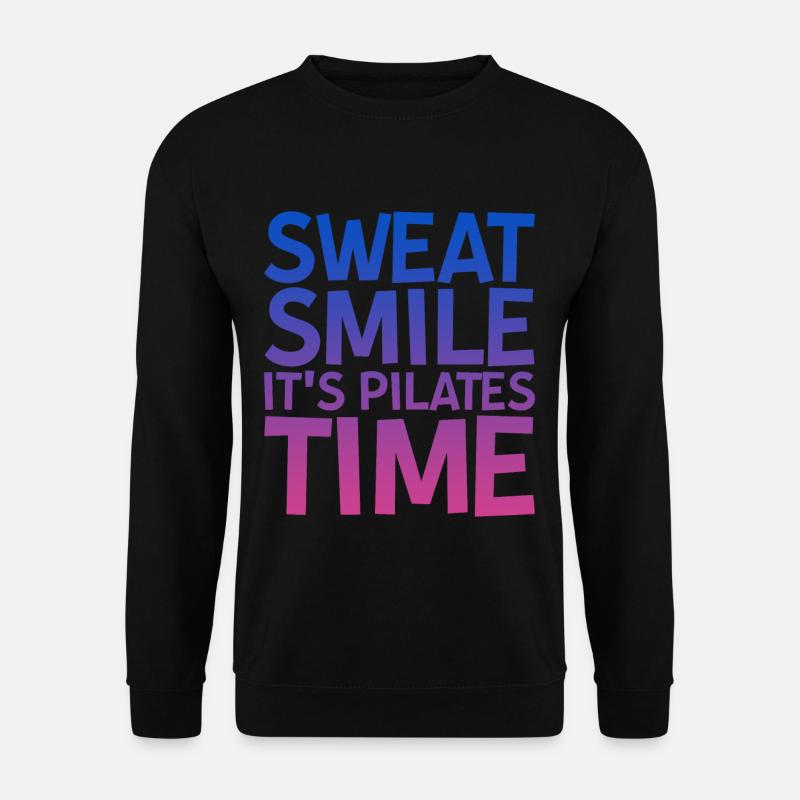 Sweat Smile It's Pilates Time - Unisex Sweatshirt - black