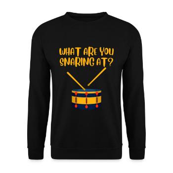 What Are You Snaring At 2 - Unisex Pullover - Schwarz - Vorne - Alina (178cm) & Michal (187cm)