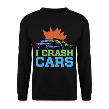 I Crash Cars 6 - Sweat-shirt Unisexe - noir - Devant - Alina (178cm) & Michal (187cm)