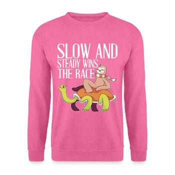 Slow And Steady Wins The Race 6 - Unisex Pullover - Pink - Vorne