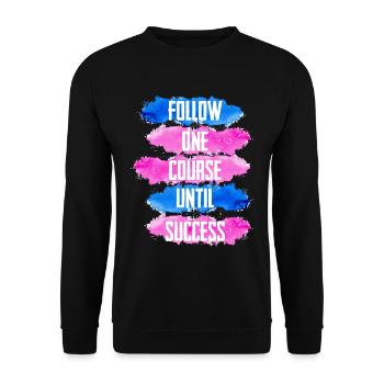 Suivre un cours jusqu’au succès 4 - Sweat-shirt Unisexe - noir - Devant - Alina (178cm) & Michal (187cm)