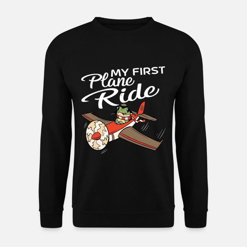My First Plane Ride 56 - Unisex Pullover - Schwarz