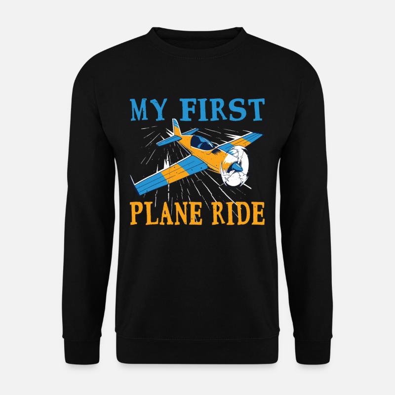 My First Plane Ride 55 - Unisex Sweatshirt - black