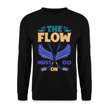The Flow Must Go On 8 - Unisex Pullover - Schwarz - Vorne - Alina (178cm) & Michal (187cm)