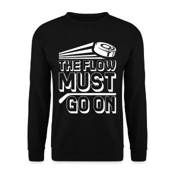 The Flow Must Go On 9 - Unisex Pullover - Schwarz - Vorne - Alina (178cm) & Michal (187cm)