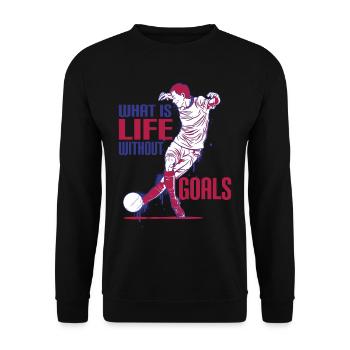 Qu’est-ce que la vie sans objectifs 6 - Sweat-shirt Unisexe - noir - Devant - Alina (178cm) & Michal (187cm)