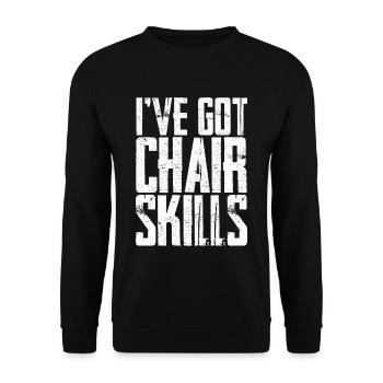 I've Got Chair Skills 3 - Unisex Pullover - Schwarz - Vorne - Alina (178cm) & Michal (187cm)