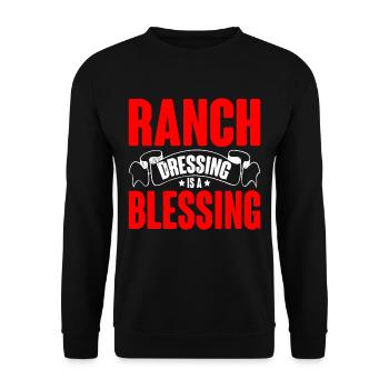 Ranch Dressing Is A Blessing 17 - Unisex Pullover - Schwarz - Vorne - Alina (178cm) & Michal (187cm)