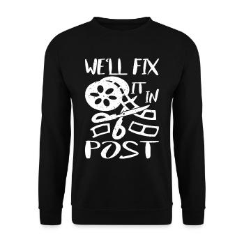 Nous allons le réparer dans Post 20 - Sweat-shirt Unisexe - noir - Devant - Alina (178cm) & Michal (187cm)