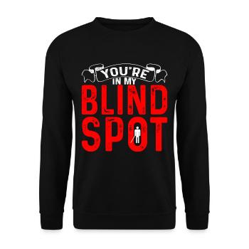 You're In My Blind Spot 8 - Unisex Sweatshirt - black - Front - Alina (178cm) & Michal (187cm)