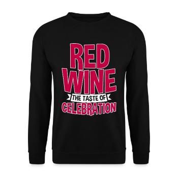Vin rouge Le goût de la fête - Sweat-shirt Unisexe - noir - Devant - Alina (178cm) & Michal (187cm)