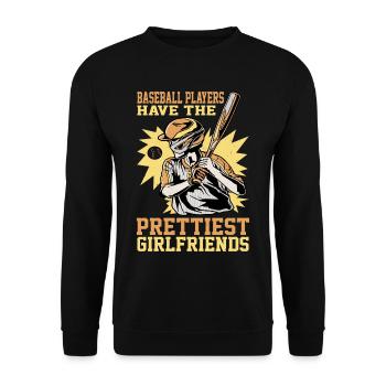 Baseball Players Have The Prettiest Girlfriends 5 - Unisex Pullover - Schwarz - Vorne - Alina (178cm) & Michal (187cm)
