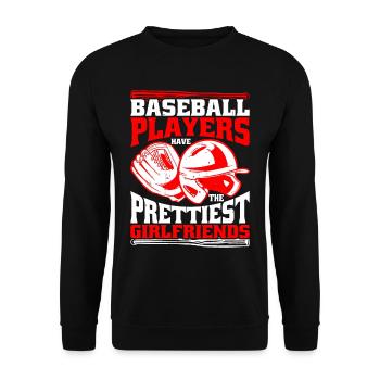Baseball Players Have The Prettiest Girlfriends 6 - Unisex Pullover - Schwarz - Vorne - Alina (178cm) & Michal (187cm)