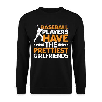 Baseball Players Have The Prettiest Girlfriends 7 - Unisex Pullover - Schwarz - Vorne - Alina (178cm) & Michal (187cm)