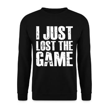 I Just Lost The Game 11 - Unisex Sweatshirt - black - Front - Alina (178cm) & Michal (187cm)