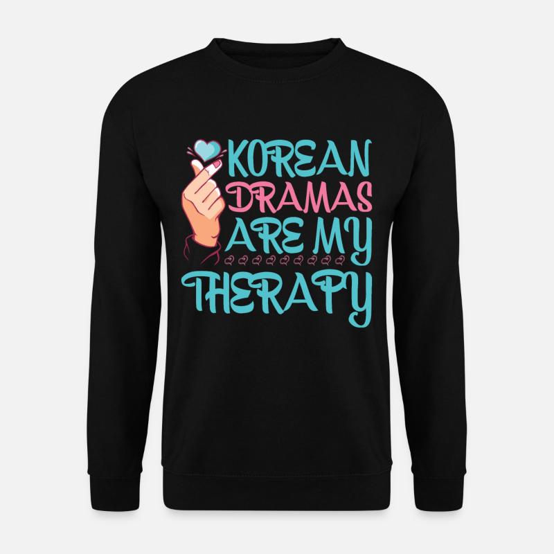 Korean Dramas Are My Therapy 5 - Unisex Pullover - Schwarz