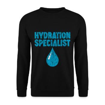 Hydration Specialist 3 - Unisex Pullover - Schwarz - Vorne - Alina (178cm) & Michal (187cm)