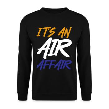 It's An Air Affair - Unisex Sweatshirt - black - Front - Alina (178cm) & Michal (187cm)