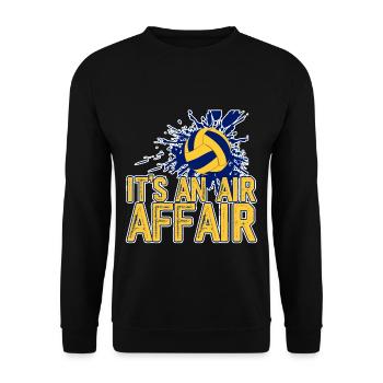 It's An Air Affair 4 - Unisex Sweatshirt - black - Front - Alina (178cm) & Michal (187cm)