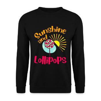 Soleil et sucettes 2 - Sweat-shirt Unisexe - noir - Devant - Alina (178cm) & Michal (187cm)