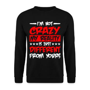 Ma réalité est juste différente de la vôtre 16 - Sweat-shirt Unisexe - noir - Devant - Alina (178cm) & Michal (187cm)