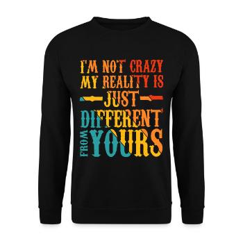 Ma réalité est juste différente de la vôtre 17 - Sweat-shirt Unisexe - noir - Devant - Alina (178cm) & Michal (187cm)