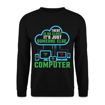 There Is No Cloud 17 - Unisex Sweatshirt - black - Front - Alina (178cm) & Michal (187cm)