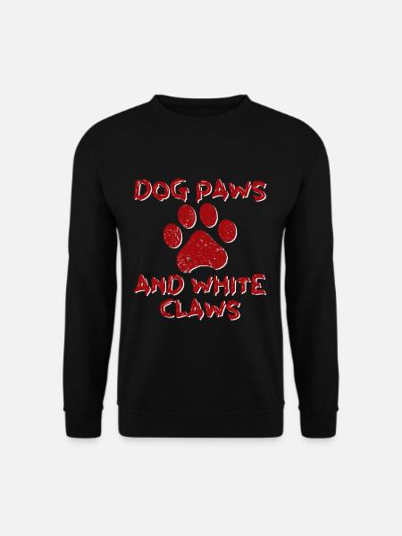 Dog Paws And White Claws 4 - Unisex Sweatshirt - black