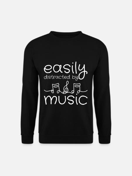 Easily Distracted By Music 2 - Unisex Sweatshirt - black
